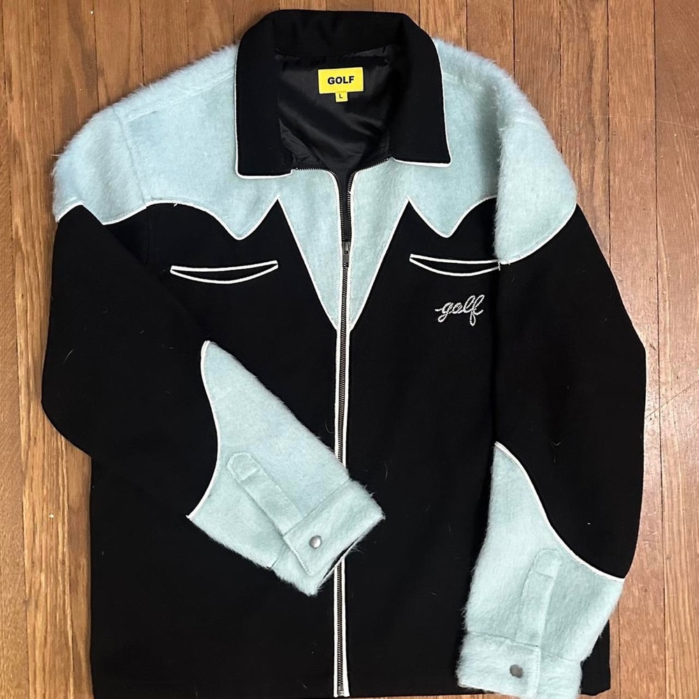 Golf Wang Black and baby blue Western Style Jacket